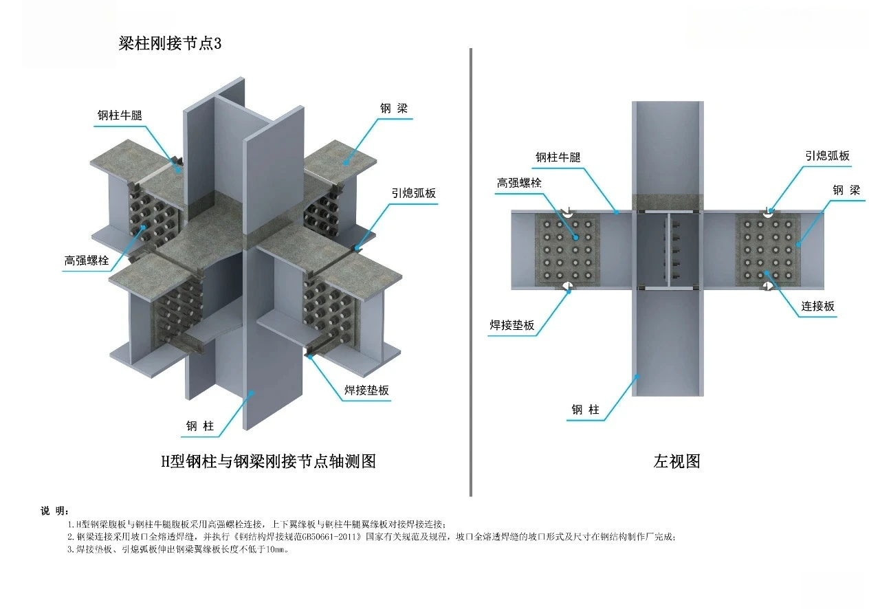 Beam-column rigid joint 3