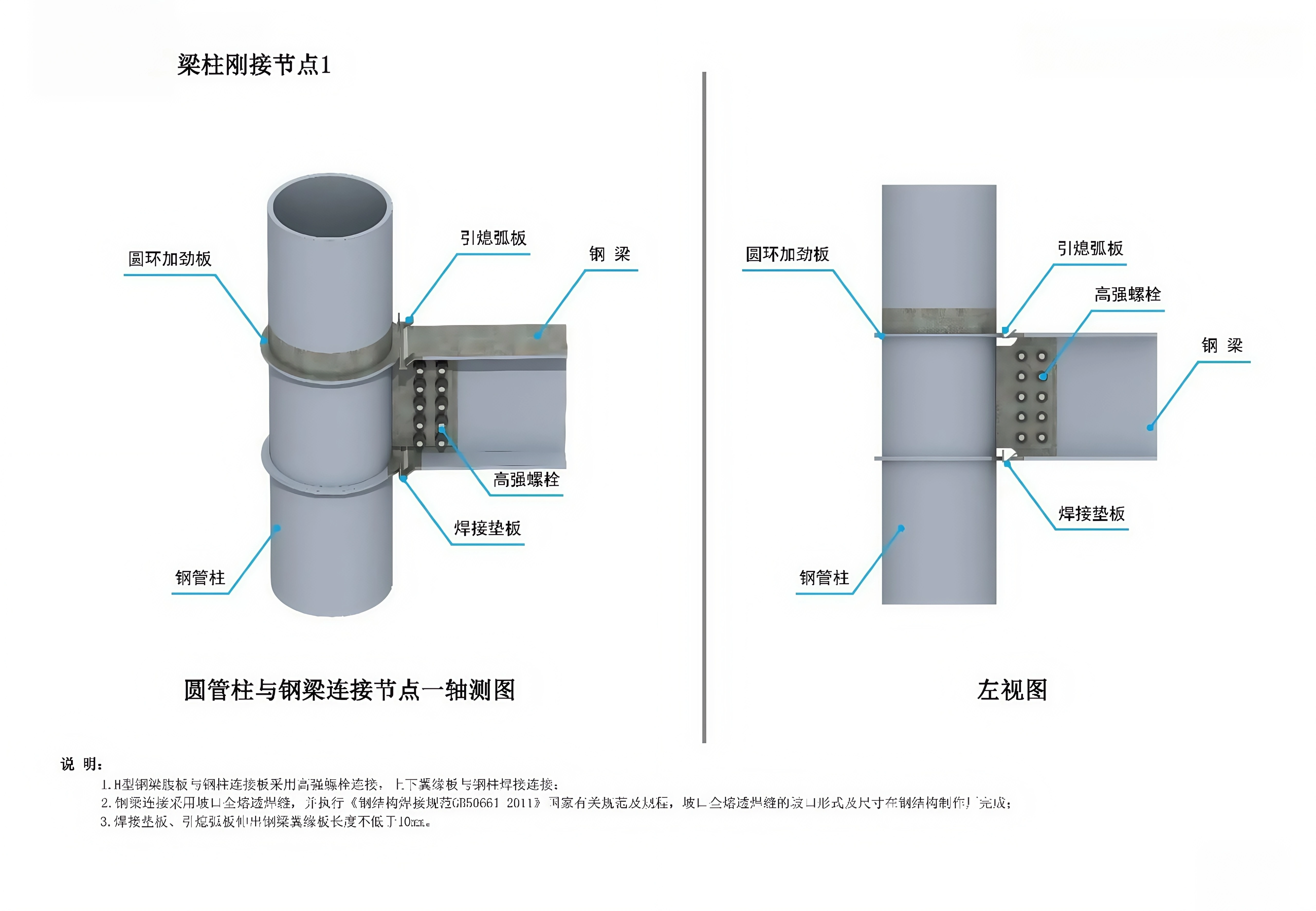 Beam-column rigid joint 1