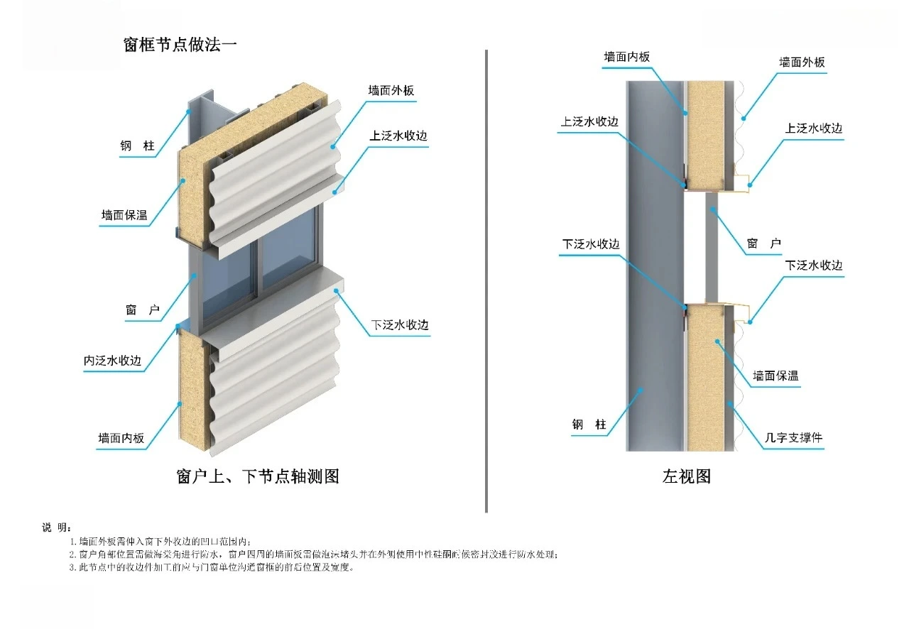 Window frame node details 1